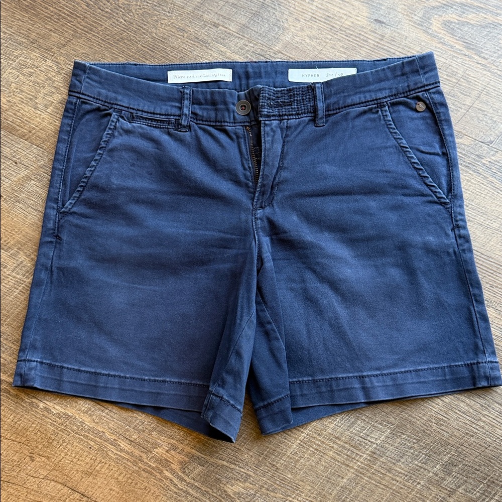 Pilcro Anthropologie Hyphen Navy Blue Shorts